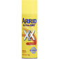 Arrid Extra Dry XX aerosol antiperspirant deodorant can featuring a white spray bottle with blue accents and product label.
