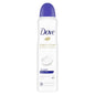 Dove Advanced Care Dry Spray Original Clean antiperspirant deodorant in 3.8 oz can, featuring a white and blue bottle with Dove branding.
