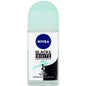 Nivea Black & White Invisible Fresh Ball Antiperspirant deodorant 50ml, antibacterial stick with clear formula for 48-hour protection.