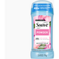 Suave Antiperspirant Deodorant in powder solid form, 2.6 fl oz, shown in a white stick container.