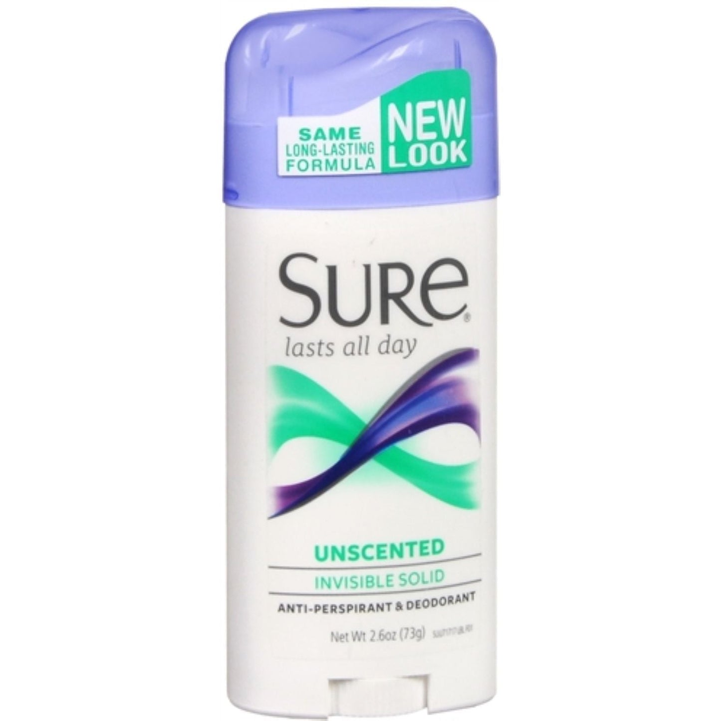 Sure Invisible Solid Antiperspirant Deodorant by Pasteur Pharmacy, unscented 1.6 oz, shown in a clear container.