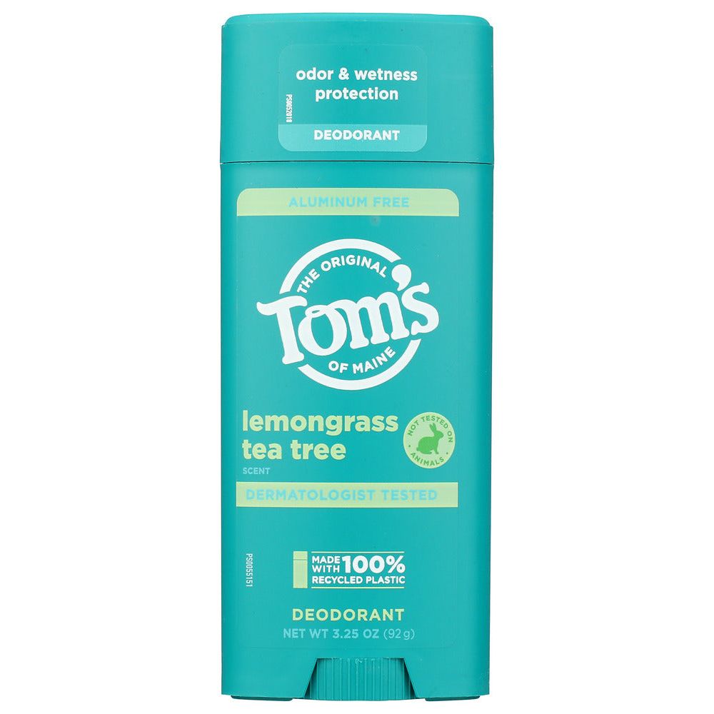 Tom's deodorant stick 3.25 oz by Pasteur Pharmacy, provides 24-hour odor protection with a fresh, natural scent.