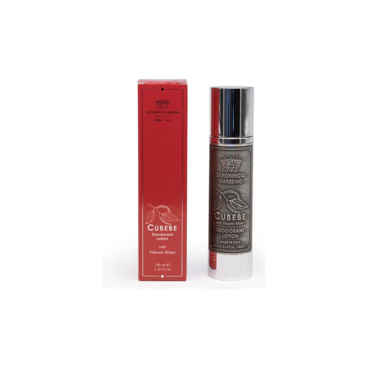 Saponificio Varesino deodorant lotion from Pasteur Pharmacy 70th anniversary collection in a 100ml bottle, natural skincare product.
