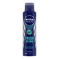Nivea Men Fresh Ocean Deodorant Spray, 150ml, in a blue aerosol can with a white cap, designed for 48-hour freshness