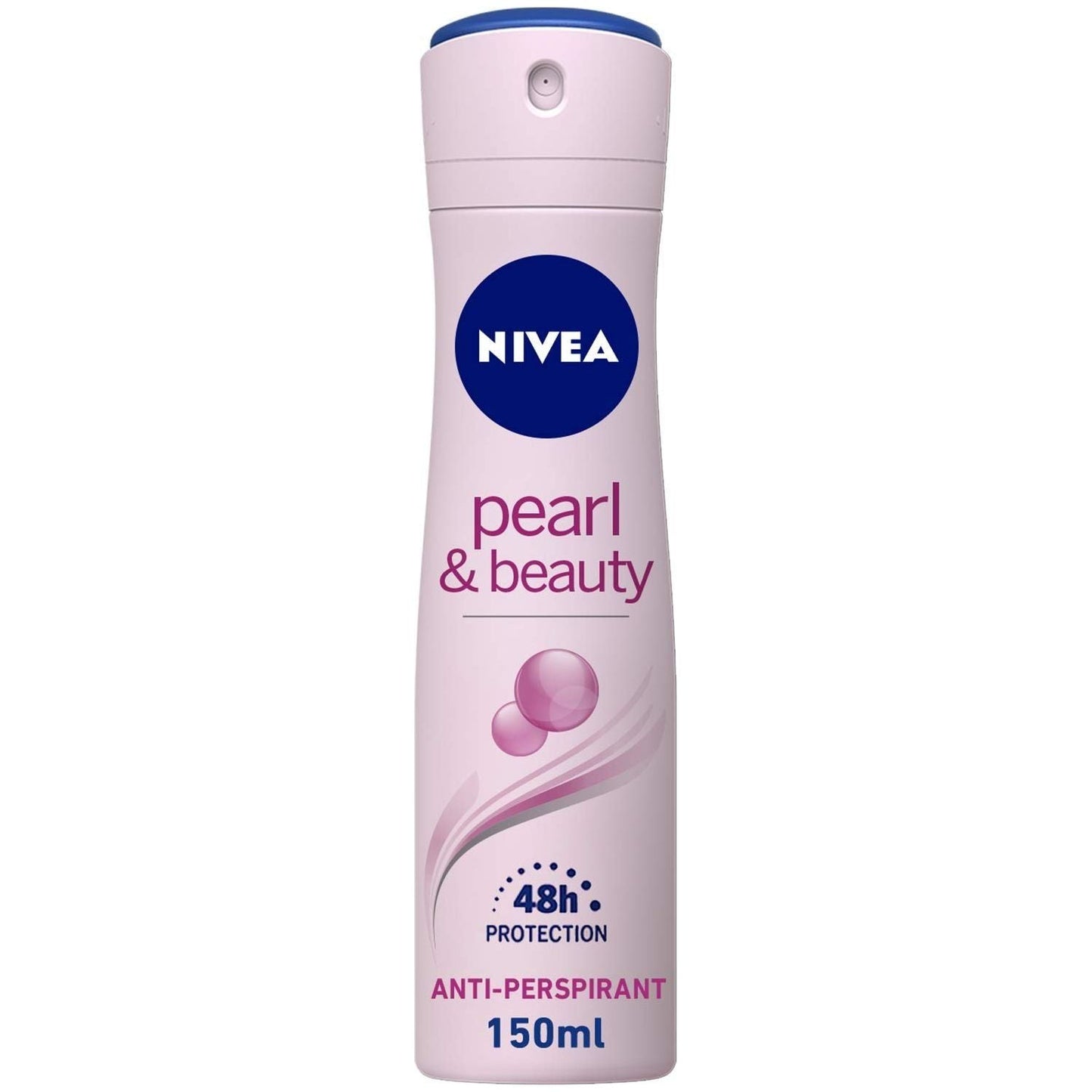 Nivea Pearl Beauty Deodorant Spray in 150ml bottle, featuring a sleek design and easy-to-use spray for fresh underarm protection.