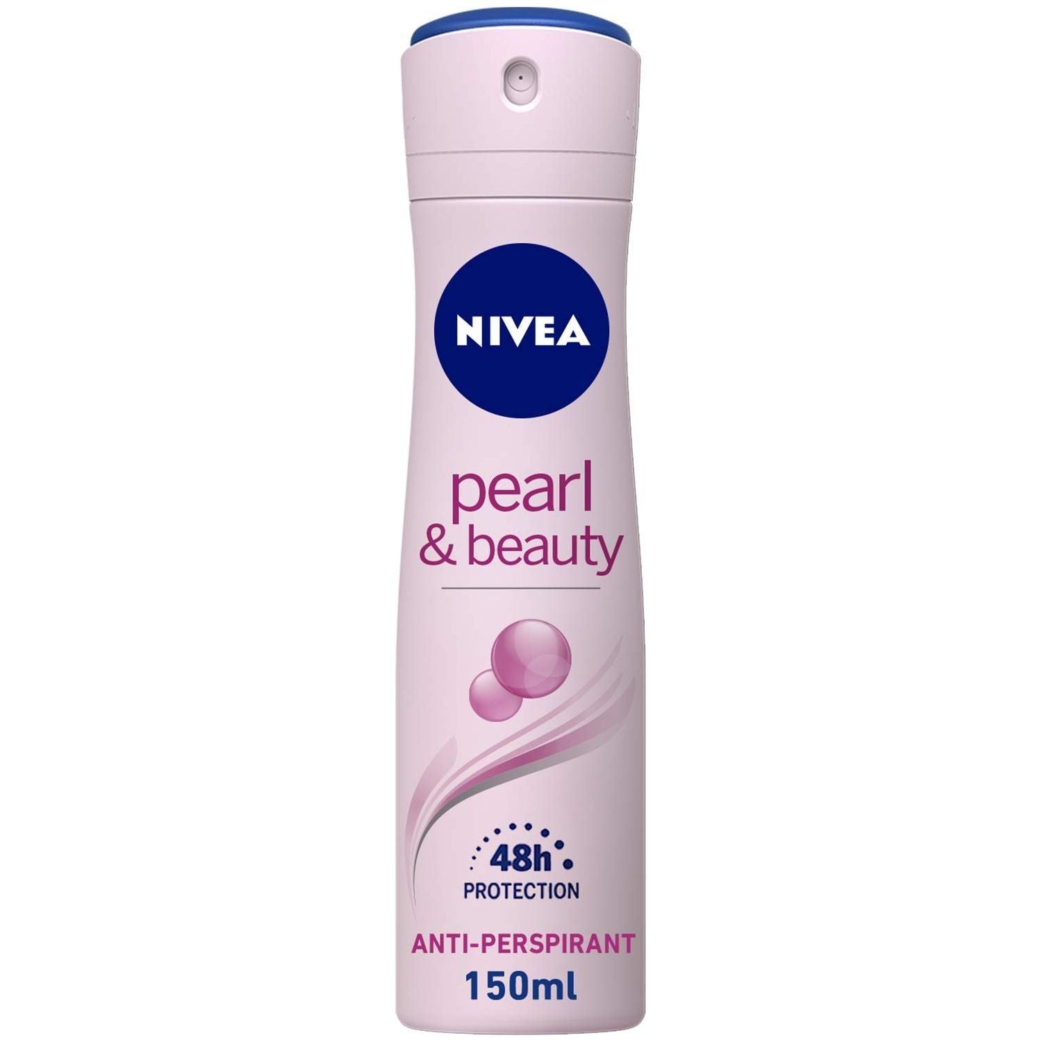 Nivea Pearl Beauty Deodorant Spray in 150ml bottle, featuring a sleek design and easy-to-use spray for fresh underarm protection.