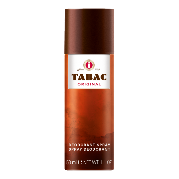 Pasteur Pharmacy Tabac Original Deodorant Spray for Men, 200ml bottle with silver and black design, suitable for everyday use