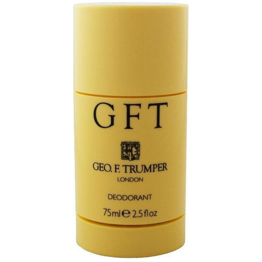 Geo. F. Trumper GFT deodorant stick in 75ml, natural stick form designed for effective odor protection and freshness.