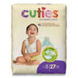 Cuties Premium Jumbo Diapers Size 5 for over 27 lbs, soft and absorbent diaper product by Pasteur Pharmacy.