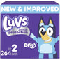 Luvs Pro Level Leak Protection Diapers Size 2 for babies, 264-count pack, soft and absorbent diaper product.