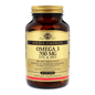 Solgar Double Strength Omega-3 700 mg dietary supplement softgels, 60 softgels in bottle, natural fish oil omega-3 capsules