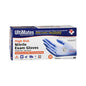 Medium-sized Pasteur Pharmacy Ultimates High Risk Nitrile Exam Gloves with extended cuffs, disposable medical gloves for safety and hygiene.
