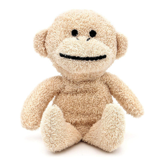 Mini monkey doll from Thermal-Aid Zoo by Pasteur Pharmacy, a microwavable hot and cold therapy toy for comfort and relaxation.