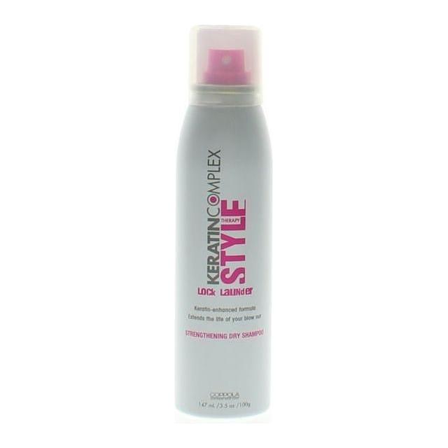 Pasteur Pharmacy Keratin Complex Dry Shampoo in 147ml bottle, strengthening formula for fresh, clean hair without water.