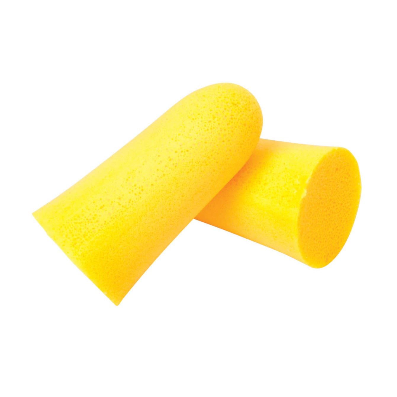 Soft foam Apex Ear Plugs by Pasteur Pharmacy, a 6-pair set for ear care, shown in a close-up image with the plugs inserted.