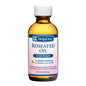 De La Cruz Roseated Oil ear wax softener bottle, 2 fl oz, for ear care, with dropper cap and clear label on a white background.