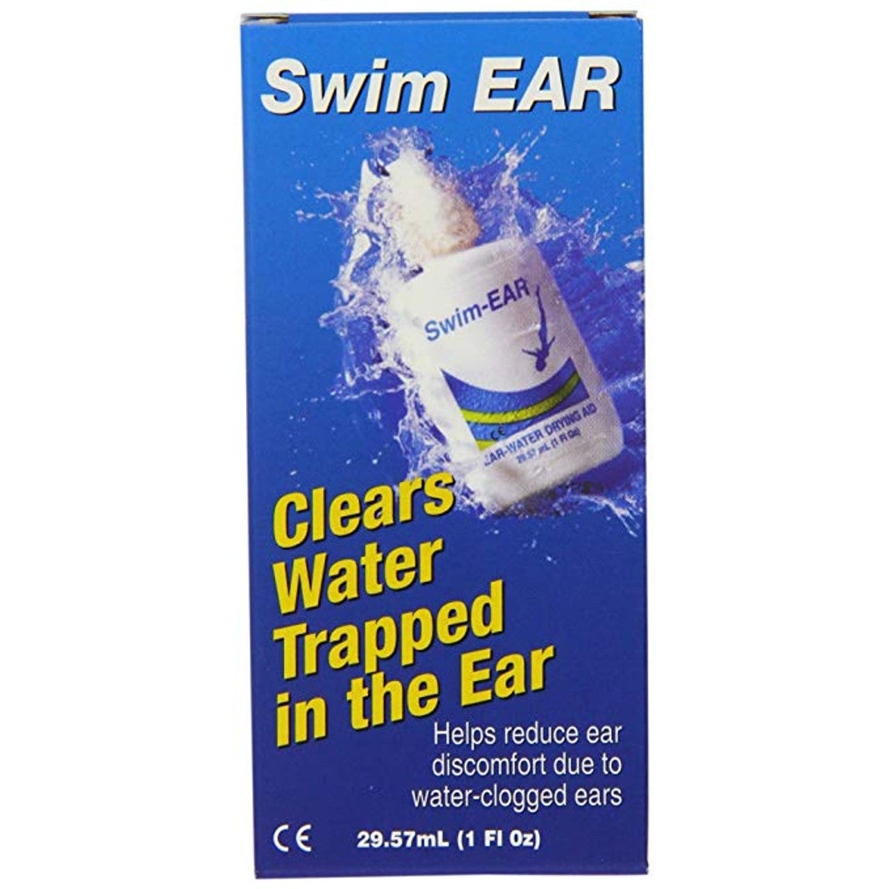 Fougera Swim Ear Water Drying Aid Drops in a bottle, designed for ear care and water removal from the ears.