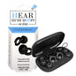 Black Hear Hush Hoops Ear Plug by Pasteur Pharmacy for ear care, shown in a close-up image highlighting its design.