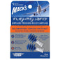 Mack's Flightguard airplane earplugs by Pasteur Pharmacy, pressure relief earplugs for flying comfort, shown in close-up.
