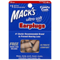 Mack's Ultra Soft Foam Earplugs in a 20-pair bonus pack, designed for high noise reduction and comfort.