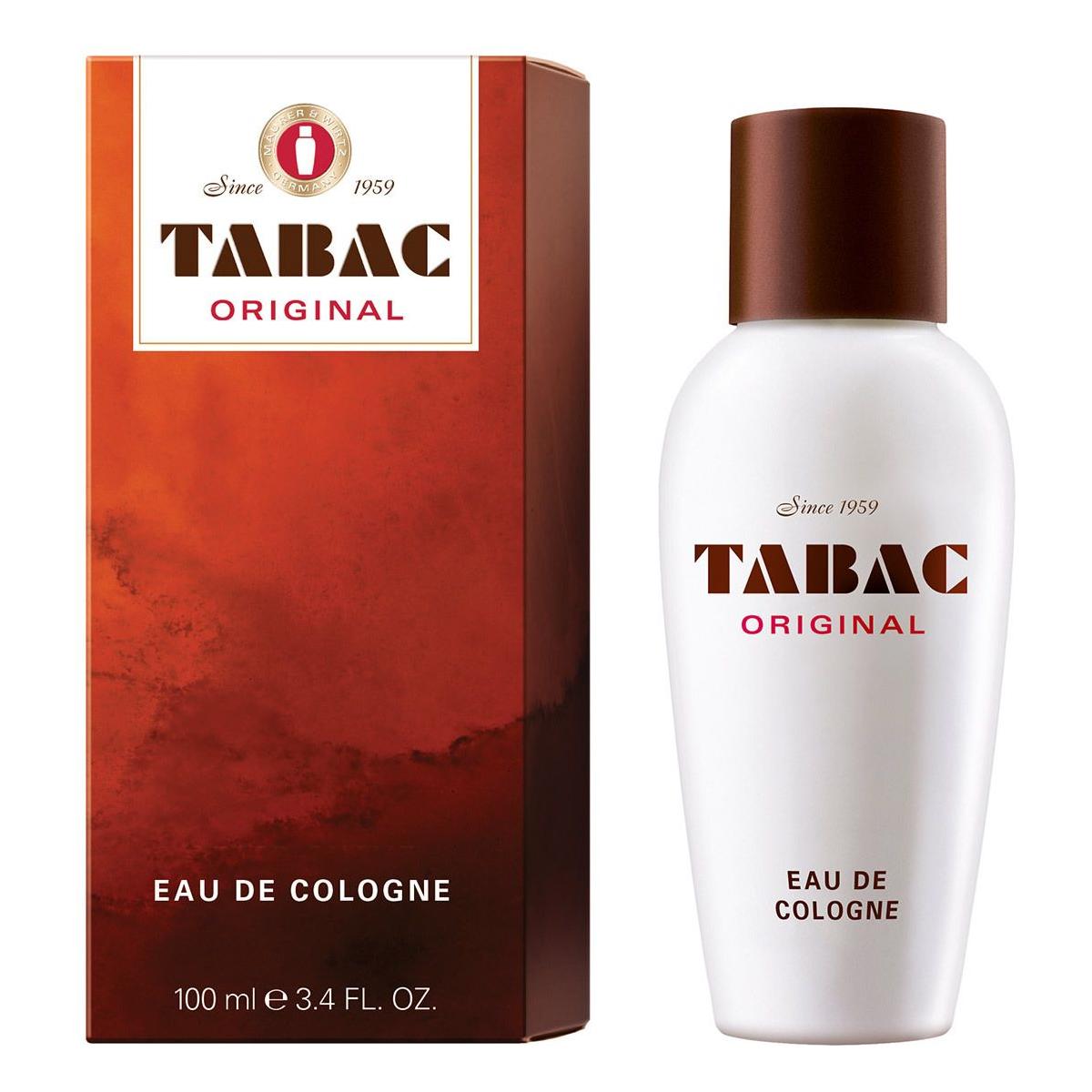 Pasteur Pharmacy Tabac Original Eau De Cologne 3.4 oz bottle with classic packaging and elegant design.