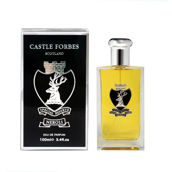 Castle Forbes Neroli For Men Limited Edition Eau de Parfum, 125ml bottle with elegant packaging and citrus-inspired scent.