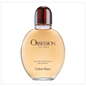 Calvin Klein Obsession for Men Eau De Toilette spray bottle with sleek design and branding, ready for use.