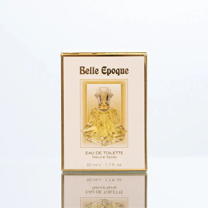 Knize Belle Epoque Eau de Toilette natural spray bottle, 50 ml, with elegant packaging and floral fragrance details.