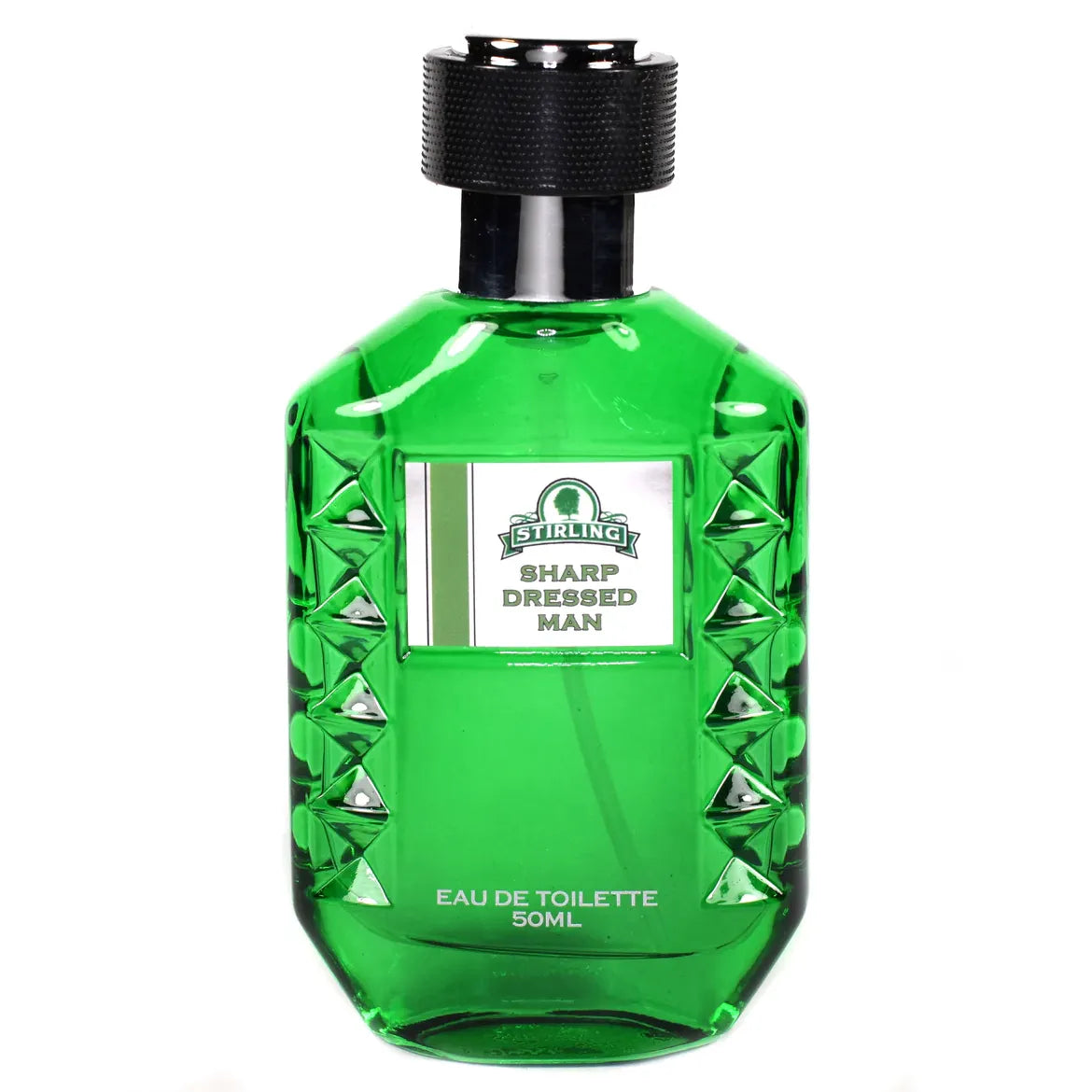 Stirling Soap Co. Sharp Dressed Man Eau de Toilette 50ml bottle with sleek packaging, showcasing the masculine fragrance.