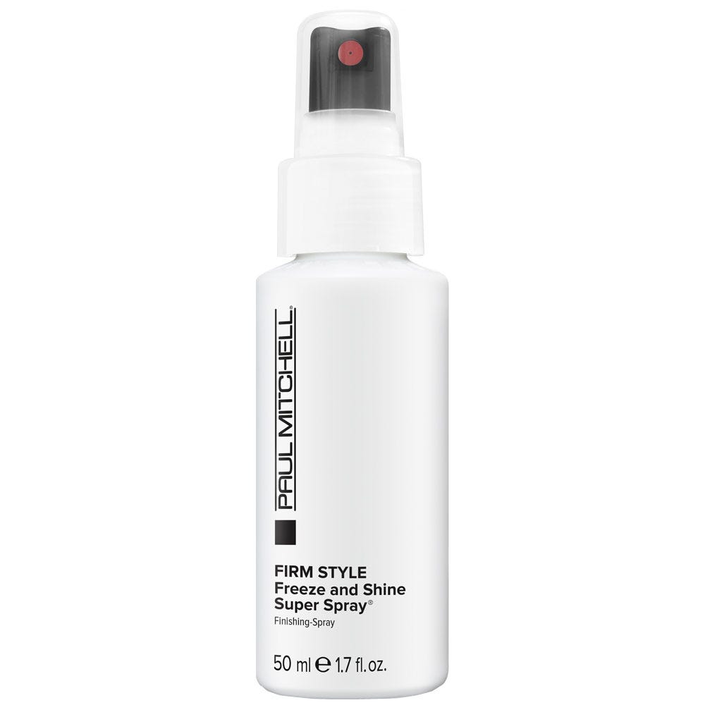 Paul Mitchell Firm Style Freeze and Shine Super Spray bottle, 500ml, electrical freeze spray for strong hold and shine.