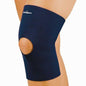 Fla Orthopedics knee sleeve in navy, open patella design, made of neoprene, size large, for exercise and fitness support