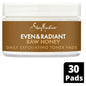 Sheamoisture Men Exfoliating Pads in a 30-count package, natural skincare product for men's exfoliation and skin refreshment.