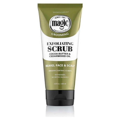 Pasteur Pharmacy Magic Grooming Exfoliating Scrub in 6.8 fl oz bottle, showing the product bottle with label and cap.