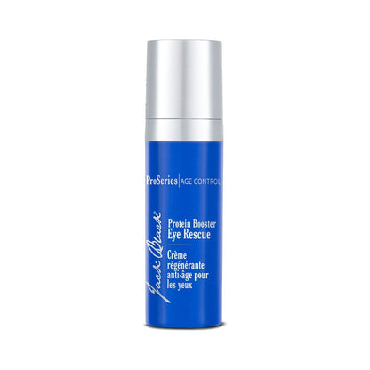 Jack Black Protein Booster Eye Rescue in 0.5 oz, an eye care product with nourishing ingredients for refreshed, youthful-looking eyes.