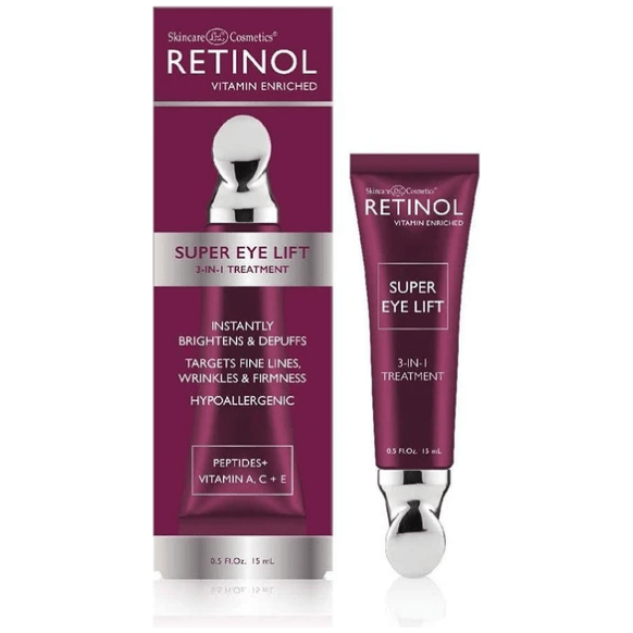 Retinol Super Eye Lift from Pasteur Pharmacy, 15g eye care product with applicator for reducing puffiness and fine lines.