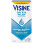 Visine Dry Eye Relief 1oz eye drops by Pasteur Pharmacy, clear bottle with dropper for soothing dry eyes.