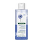 Klorane Waterproof Eye Make-Up Remover with organically farmed cornflower, 3.3 oz, in a clear bottle with a white cap.