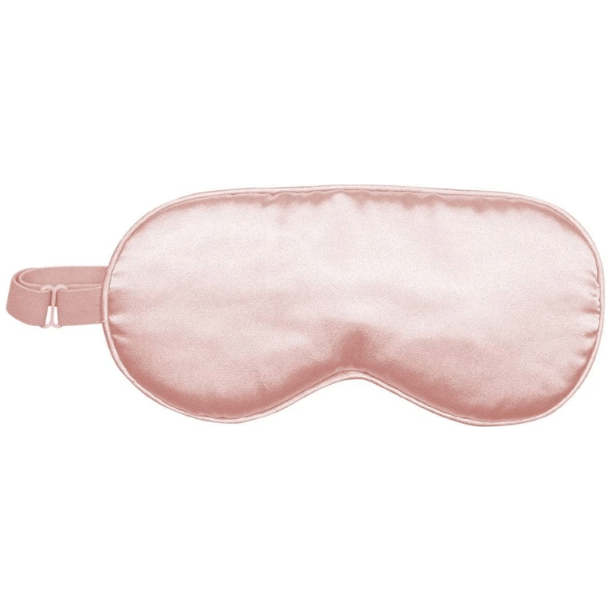 Pasteur Pharmacy KitSch adjustable satin eye mask showing smooth satin fabric and elastic strap for comfortable fit.