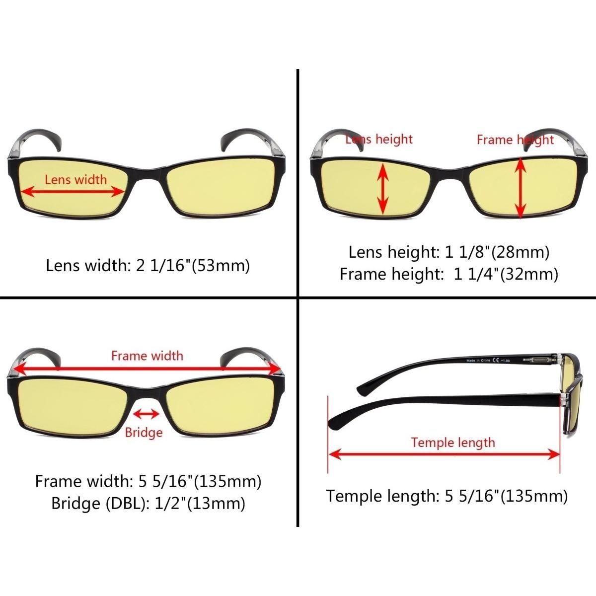 Set of 5 small blue light blocking eyeglasses from Pasteur Pharmacy with clear lenses and lightweight design.