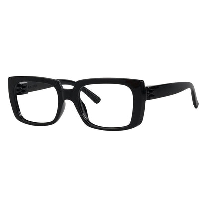Blue light blocking eyeglasses from Pasteur Pharmacy, metalless screwless design in black, no magnification, model NR9107-B15