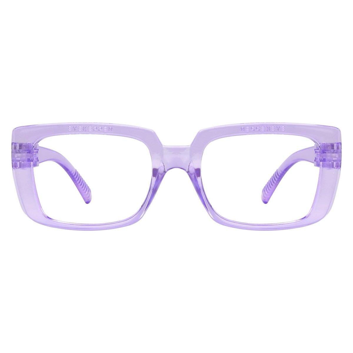 Blue light blocking eyeglasses by Pasteur Pharmacy, metalless and screwless design, black frame, no magnification, model NR9107-B15.