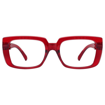 Blue light blocking eyeglasses with metalless, screwless design from Pasteur Pharmacy, black frame, model NR9107-B15.