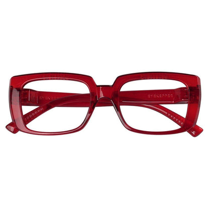 Black metalless screwless blue light blocking eyeglasses with no magnification, model NR9107-B15, designed for eye protection.