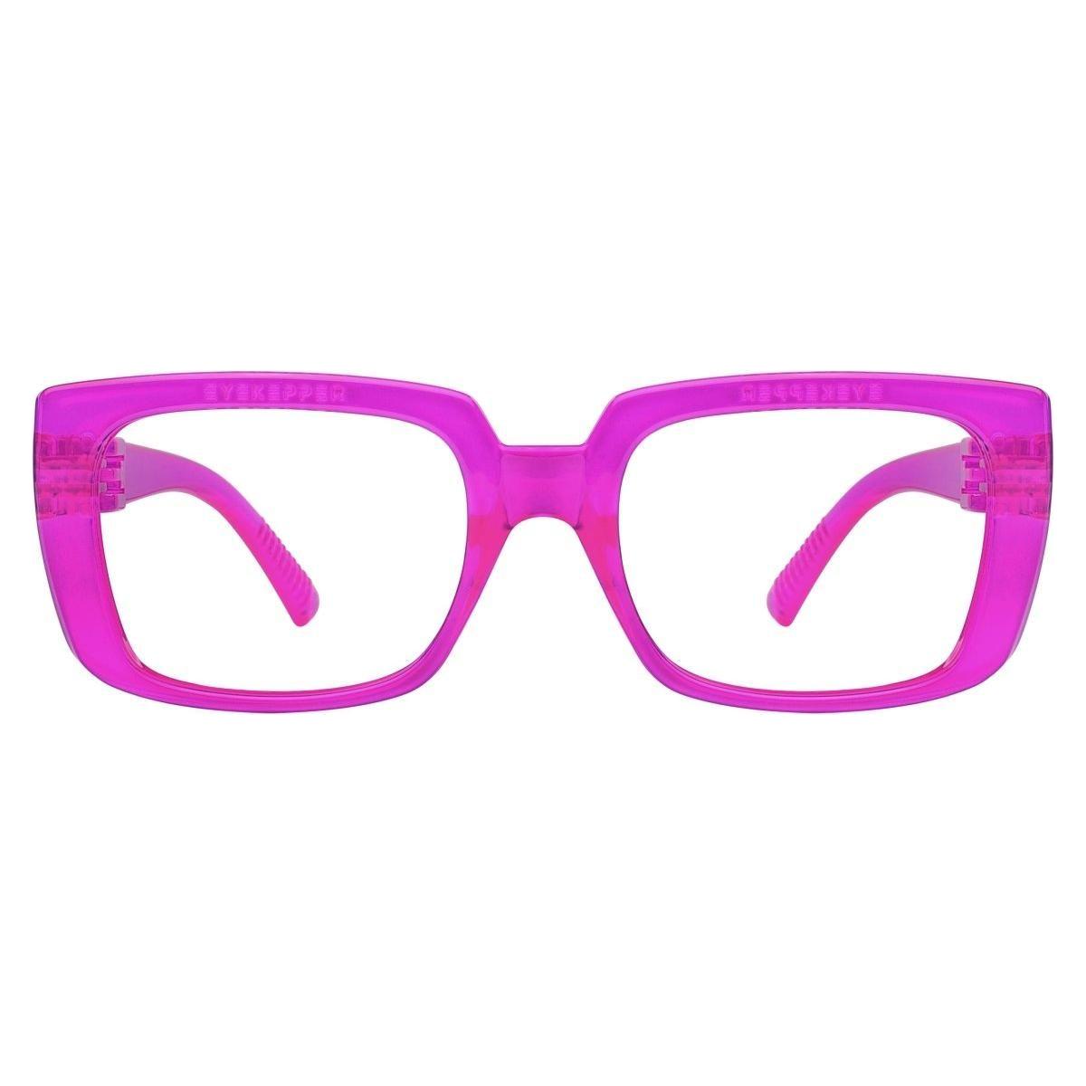 Black metalless, screwless blue light blocking eyeglasses from Pasteur Pharmacy, NR9107-B15, designed for screen protection.