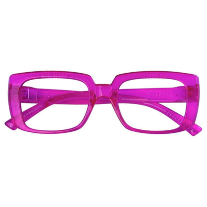Blue light blocking eyeglasses in black, metalless and screwless design, NR9107-B15 by Pasteur Pharmacy, no magnification visible.