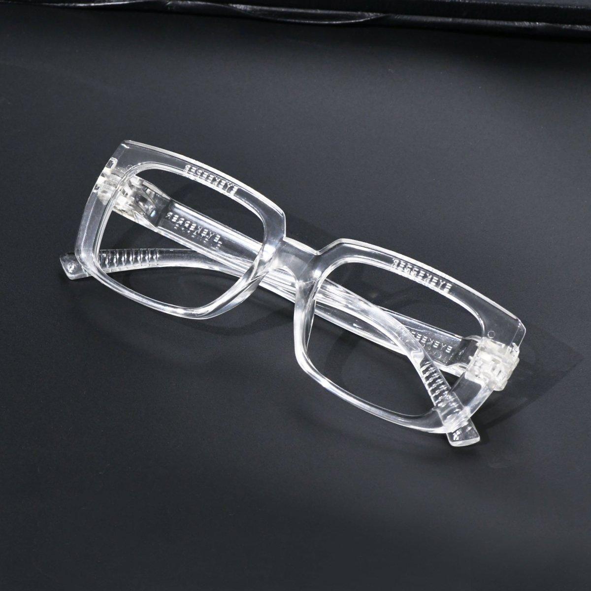 Black metalless, screwless blue light blocking glasses from Pasteur Pharmacy, featuring a sleek, modern design without magnification.