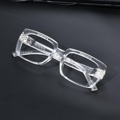 Black metalless, screwless blue light blocking glasses from Pasteur Pharmacy, featuring a sleek, modern design without magnification.