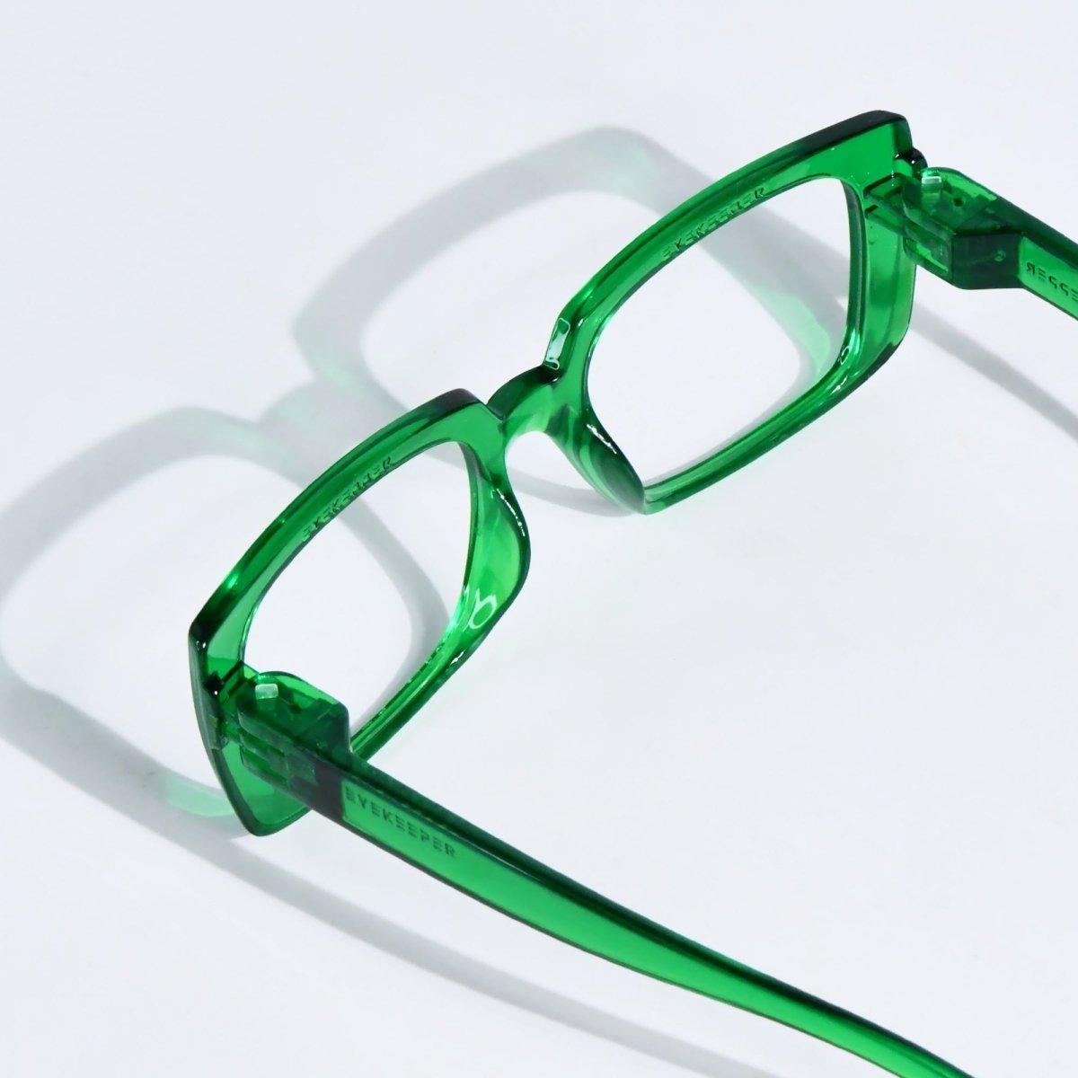 Black metalless, screwless blue light blocking eyeglasses with no magnification, model NR9107-B15 by Pasteur Pharmacy.