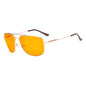 Black Pilot Blue Light Blocking Eyeglasses DS1801 by Pasteur Pharmacy, stylish eyewear to reduce eye strain from screens