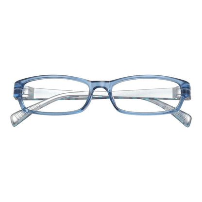 Blue frame eyeglasses from Pasteur Pharmacy with no prescription, showcasing the stylish PCFAO frame design.